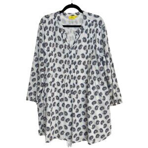 Roller Rabbit Kurta (Tunic) Paisly with Side Slits - Size XL